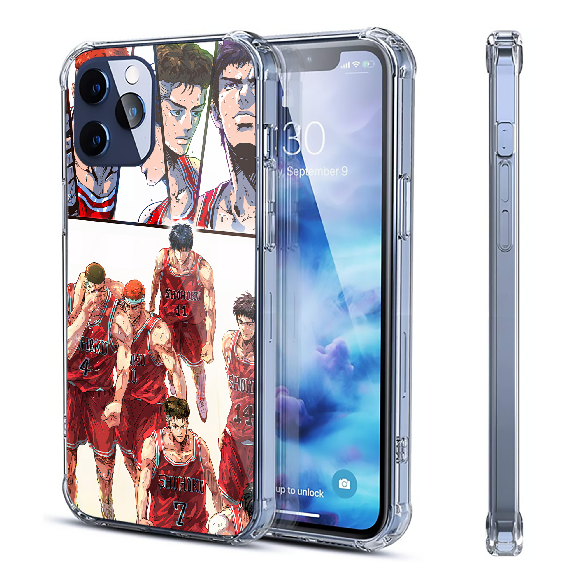 （画像用） SLAM DUNK／スラムダンク 【iPhone 12シリーズ対応】透明スマホケース（クリアソフトケース）